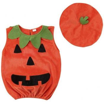 Playera de Calabaza de Halloween para Niños, 0-3 Años, Otoño e Invierno, Franela Cálida, Cuello Redondo