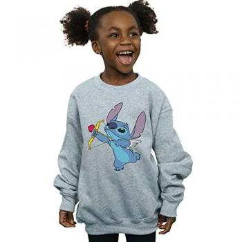 Disney Lilo and Stitch Cupid Valentine's Sweatshirt for Girls
