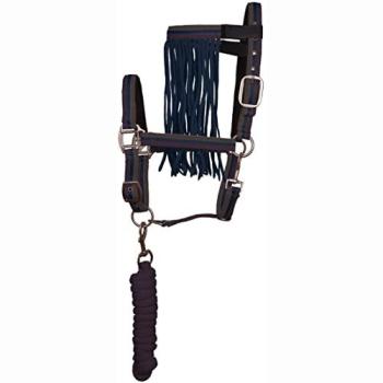 Kit selle impérial Poney – collier, bride, sangle et franges multicolores Bordeaux