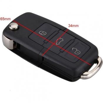 Étui de clé Volkswagen Jetta Golf Coccinelle 3 boutons pliable