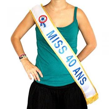 Écharpe « Miss 40 ans – Doré, femme »