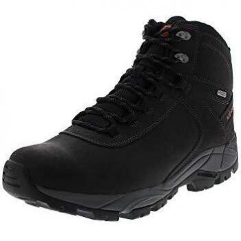Chaussures de randonnée Merrell Vego Mid Noir pour homme adulte – Cuir waterproof (46)