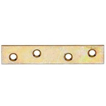 GAH‑Alberts 339265 Flachverbinder – 80 × 15 mm, schmal, gelb verzinkt, 100x Packung
