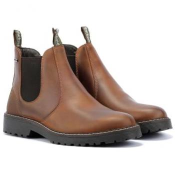 Barbour Patton Brown Leather Men's Chelsea Boots