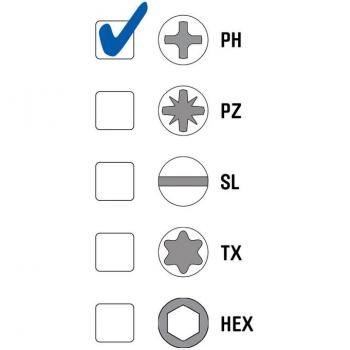Pack de vis auto-perforantes pointes sphériques 4,2 × 32 mm PH – 200 exemplaires