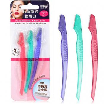 3Pcs Eyebrow Removal Razor Kit