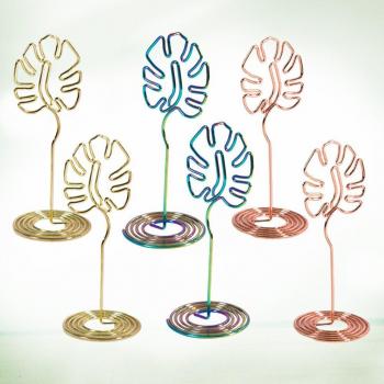 Gold Signature Monstera Card Holders – 3 Piece Collection