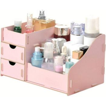 Coffret rangement boîtes de support en bois