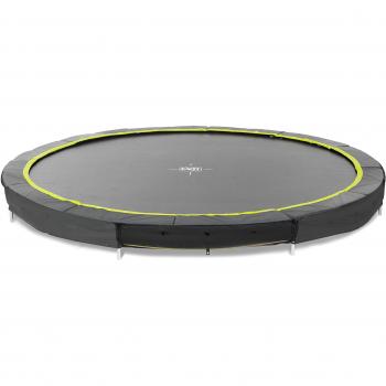 Bodentrampolin Silhouette Exit 427 cm – Dunkelgrau (Schwarz)