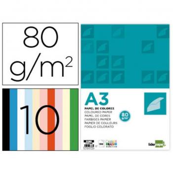 Liderpapel Papel A3 80gr/m2 10 paquete 100h