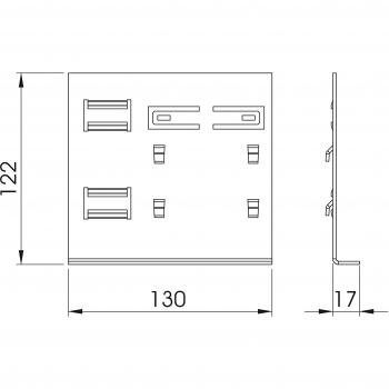 Staffa a Muro Adattatore GK70130