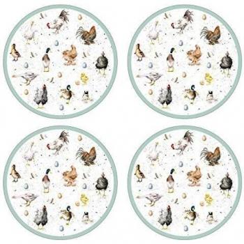 Barnyard Buddy Round Placemats – 4-Pack