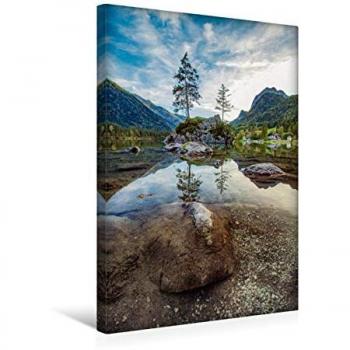 CALVENDO 30 × 45 cm Textil‑Leinwand „Bayerische Berge“ – Cindy Mosig
