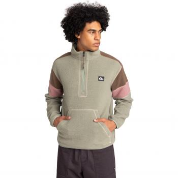 Pile Quiksilver Clean Coast Half Zip Verde Chiaro Rosa Marrone Taglia M