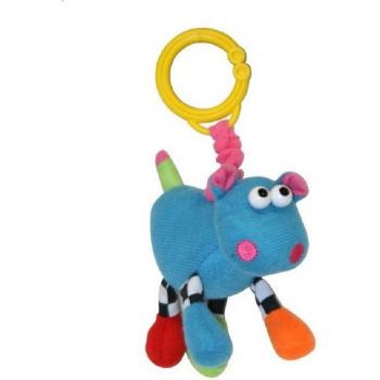 Lorelli C‑Ring Hippo Kuscheltier mit Vibration – Blau, geeignet für Zuhause und unterwegs