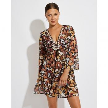 Vestido Corto Estampado Selmark para Verano