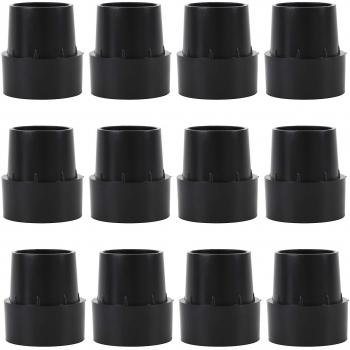 Pack 12 éléments : Capuchons d’armature de trampoline – pieds antidérapants, couvercle mat à bruit réduit, filtre noir