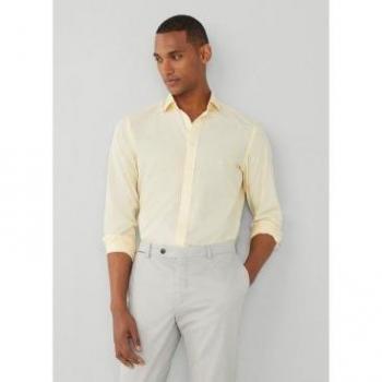 Camicia Hackett a maniche lunghe, modello Hm309775, giallo, XL