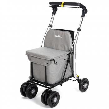 Carro de compra senior Carlett con asiento y freno