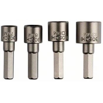 Bosch 2609255904 Socket Wrench Set with Hex Shank (4 Pieces)