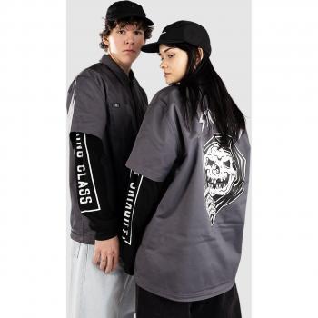Blouse professionnelle gris Lurking Class Stay Sharp Zip