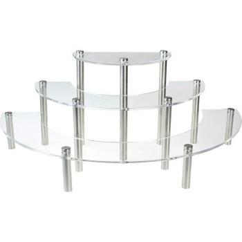 3-Tier Transparent Cake Display Stand