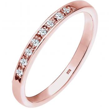 DIAMORE Damenring mit Edelstein (Diamant 0.08 ct.) aus 925 Sterling Silber