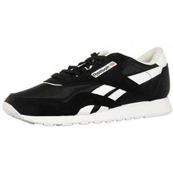 Reebok CL NYLON Men's Fitness Shoes in Black/White Color Combination, Size 7.5 UK