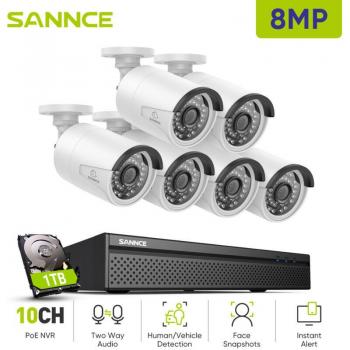 Sannce 8MP Smart IR Nachtsicht Kamera-Set