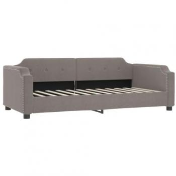 Canapé-lit confortable taupe 100x200 cm
