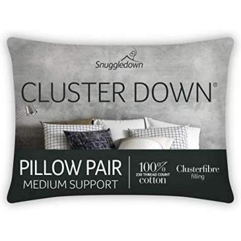 Snuggledown Clusterdown Medium Support Back Sleeper Pillows