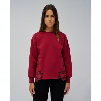 Sweatshirt Jeans Bordado Mujer