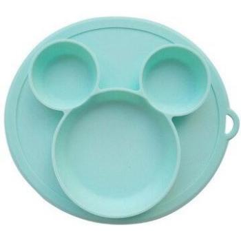 Plateau de silicone pour repas d'enfant