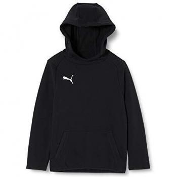 Puma Children’s Black Logo Hoodie – Liga Series (Size 11/12)