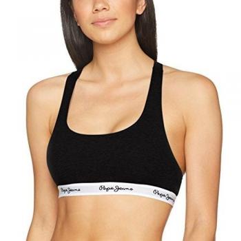 Pepe Jeans Dixie PLU10108 Camiseta sin Mangas, Negro, Talla S para Mujer