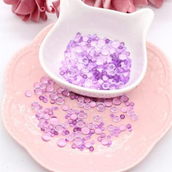 Purple Simulation Dewdrop Craft Stones