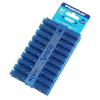 Rawlplug 8mm UNO Blue Plug Qty 80