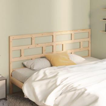 Cabecero para cama de madera maciza de pino 206x4x100 cm
