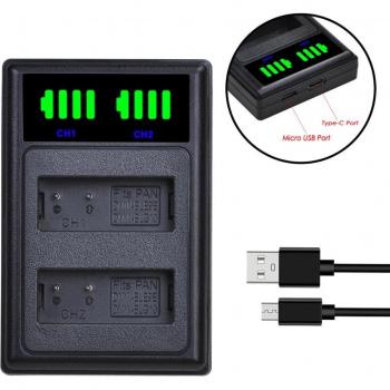 Batería DMW-BLE9 1500mAh para Panasonic LUMIX GF5 GF6 GX7 LX100 GX80 GX85