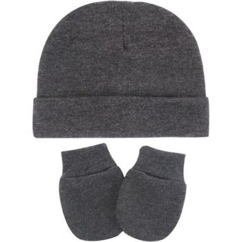 Cotton Scratch Mittens and Warm Hat for Babies