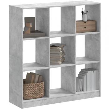 Estantería de diseño industrial gris 102x32x108 cm