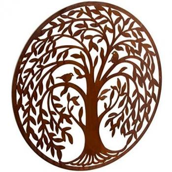 Interior Design, Weeping Willow Motif Wall Panel, 100cm Diameter