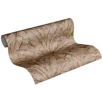 1 Ro. AS Vlies 36927-5 Metropolitan Storie floral warmgrau gold Glanz