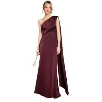 Satin Supreme One-Shoulder Bridesmaid Dress in Espresso – Coast Collection