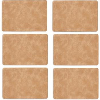 Zeller Present 6‑teiliger Platzset aus Kunstleder, 30 × 42,5 cm