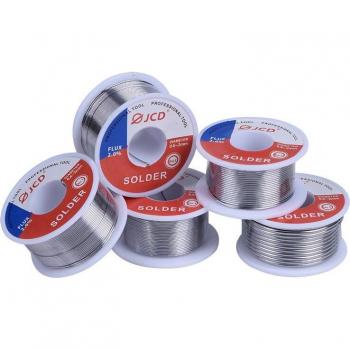 JCD 6pcs 100g Solder Wire with Rosin Core Sn63/Pb37