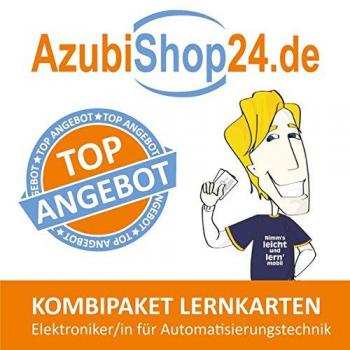 AzubiShop24.de Kombi-Paket Lernkarten Elektroniker/-in für Automatisierungstechnik: Erfolgreiche Prüfungsvorbereitung auf die Abschlussprüfung