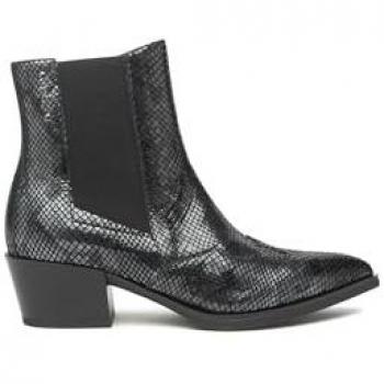 Bikerboots Nero Giardini Schwarz Leder/Textil