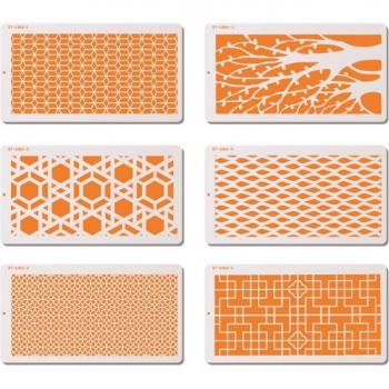 Set of 6 Lace Cake Border Stencils