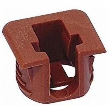 Support en nylon Ø15 – Boîtier décoré couleur marron – ITALIANA FERRAMENTA